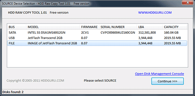 HDD Raw Copy Tool v1.20